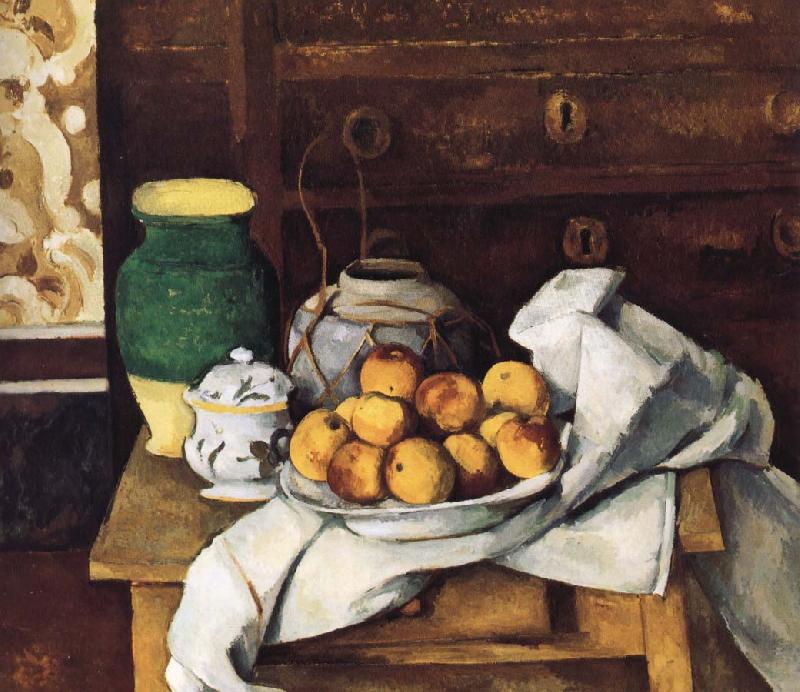 Paul Cezanne of still life with fruit oil painting image
